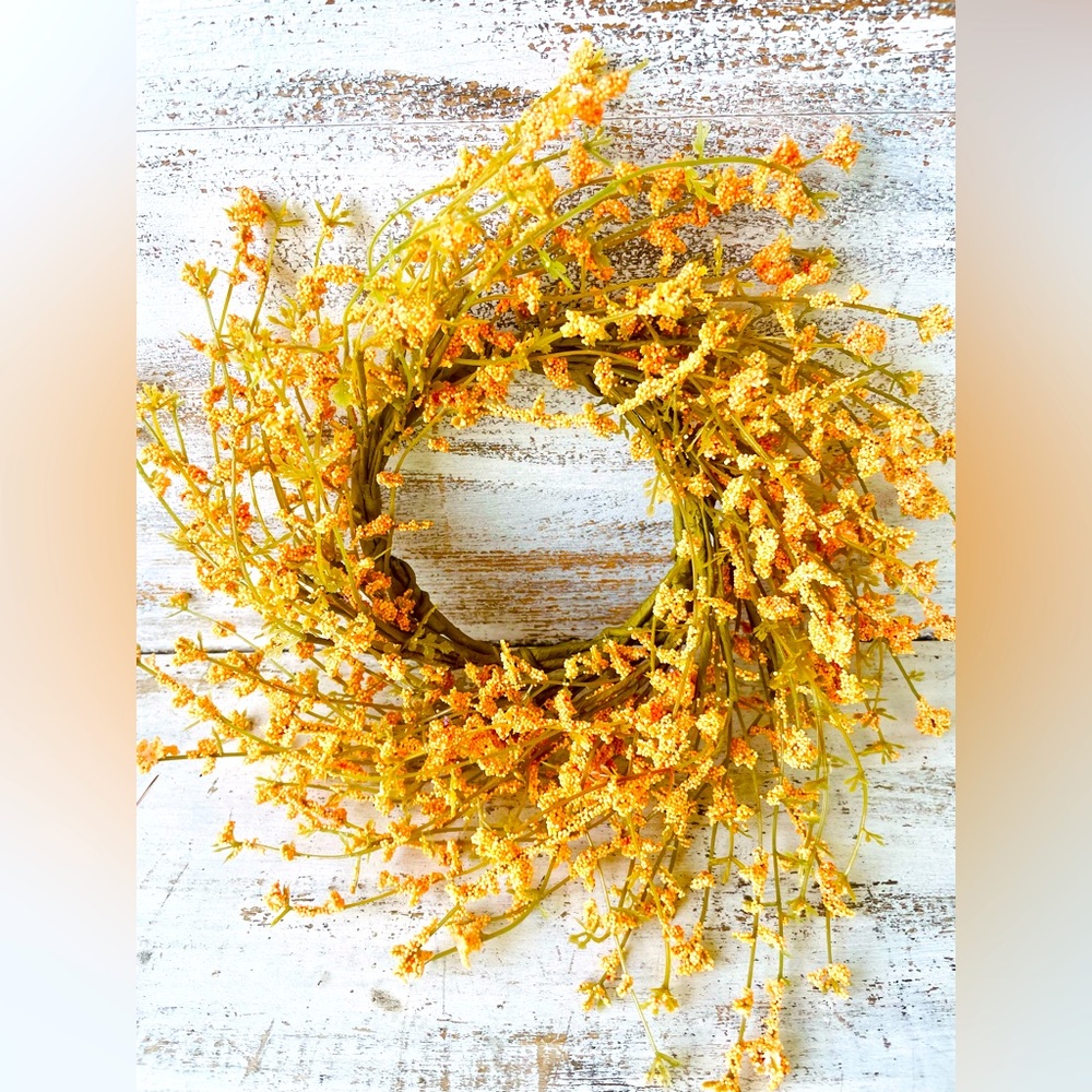 *Peach Wildflower Candle Ring